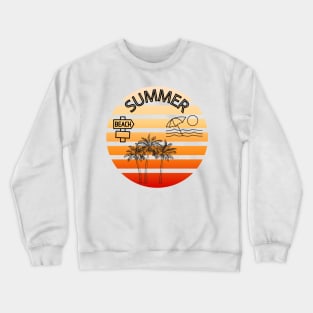 Retro Summer Crewneck Sweatshirt